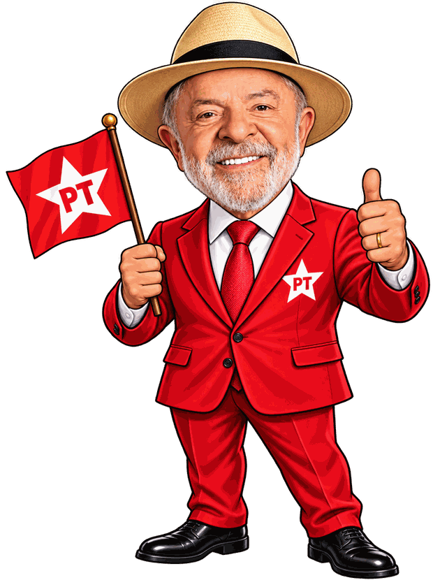 Caricatura de Lula